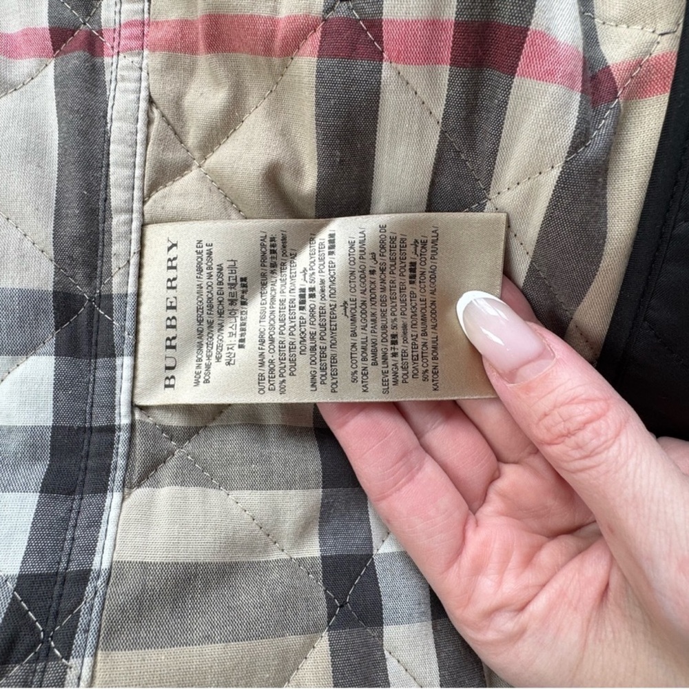 BURBERRY Black Quilted Utility Jacket - Picture 8 of 11